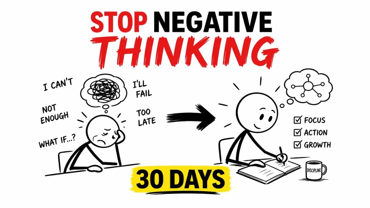 Train Your Brain to Stop Negative Thoughts in 30 Days - YouTube