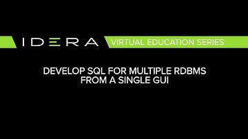 How To Develop SQL for Multiple RDBMS from a Single GUI | Rapid SQL