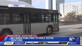 KAT buses offer fare-free rides to early voting locations