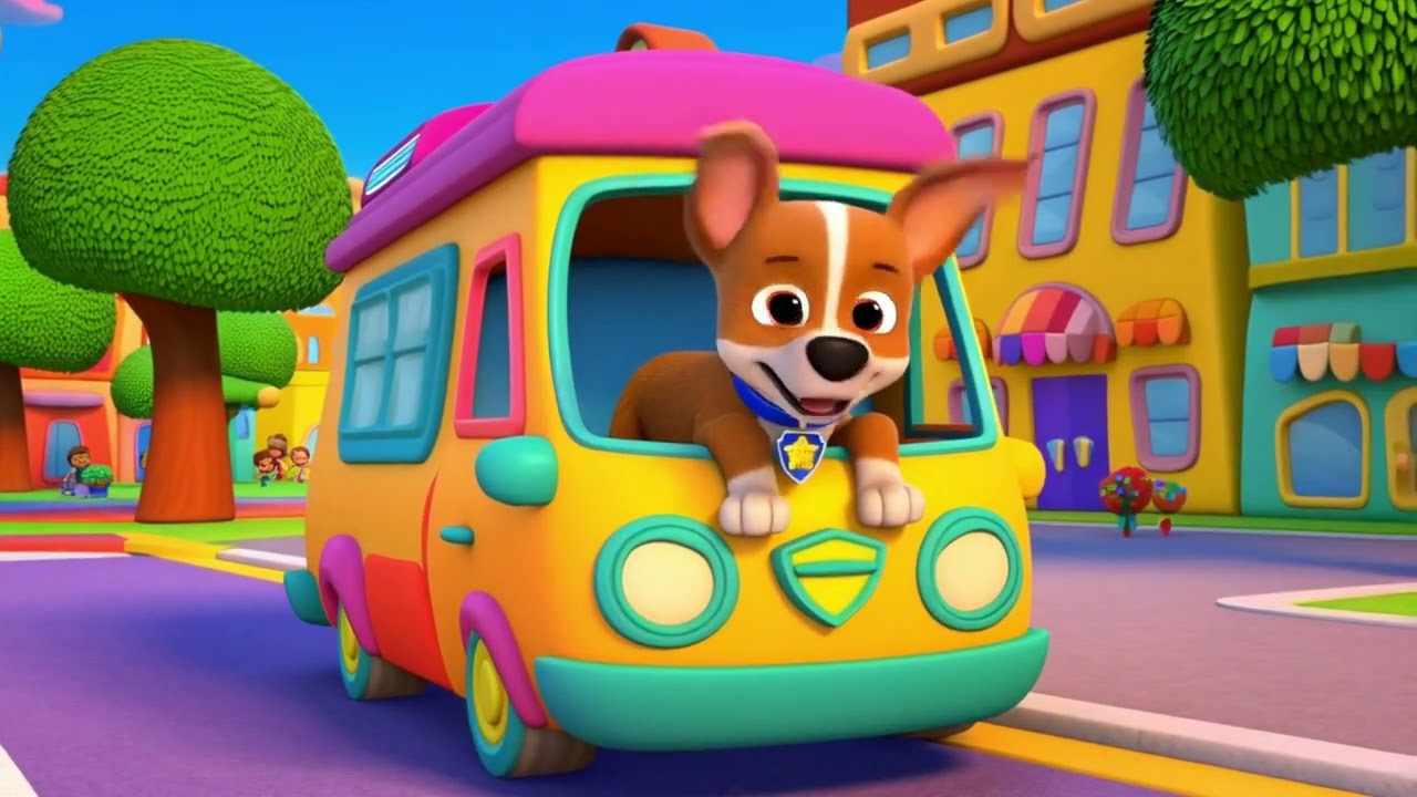 Kids Can't Stop Laughing! Wheels on the Bus – Crazy Remix