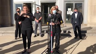 Kansas City Fire Chief, Mayor and others discusses recent deaths within the department from COVID-19