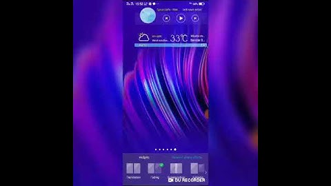 How to put widget and change dynamic sliding effects in vivo