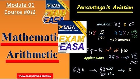 Course 012 PERCENTAGE | EASA PART 66 MODULE 1 | Mathematics