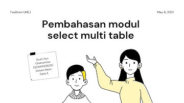 Pembahasan Tugas Modul Select Multi Table Sistem Basis Data