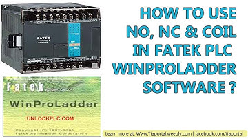 4- How to Use NO, NC, & COIL Functions in Winproladder Fatek PLC Programming
