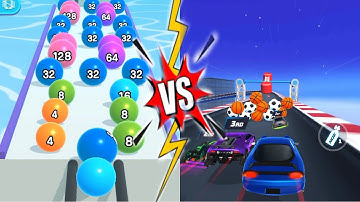 Ball Run2048 Vs Race Master 3D All Levels Gameplay Android iOS Walkthrough 3DG44
