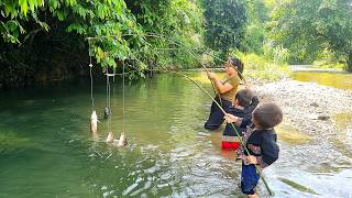 Information What a surprise! I caught a big haul of fish in the stream back home Guide