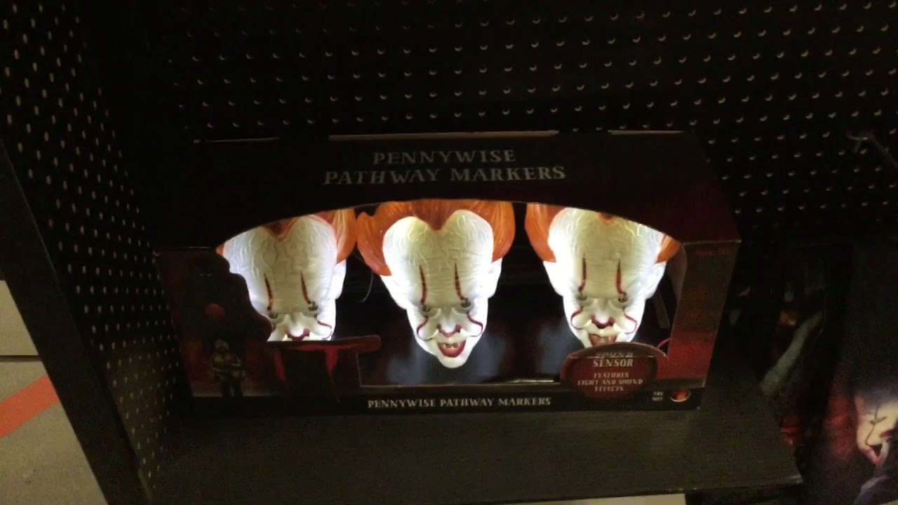 Spirit Halloween 2019 Pennywise Pathway Markers - YouTube