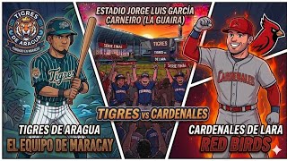 Baseball 9 round Robin multinacional cardenales de Lara versus tigres de aragua