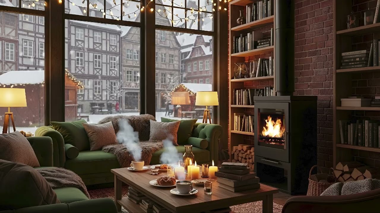☃️❄️Good Mood Smooth Winter Jazz ⛄ Relaxing piano practice at Cozy Coffee Shop 🎧🎶