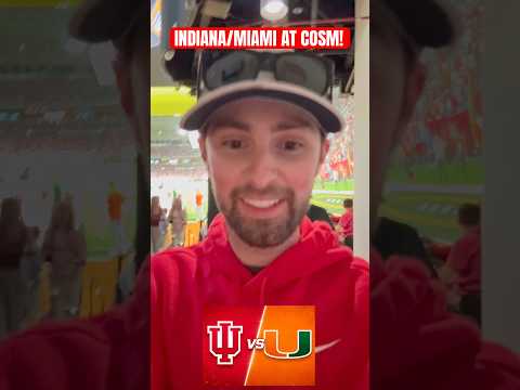 INDIANA/MIAMI AT COSM LA! WHO WINS THE NATTY!? #indiana #miami #cfp #ncaafootball #cosmla #cosm