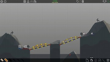 Poly Bridge 1-5 Two Part Bridge (HIGH RANK SOLUTION)
