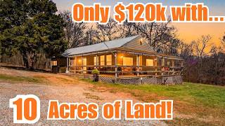 House for Only $120k with 10 Acres of Land! Wow!