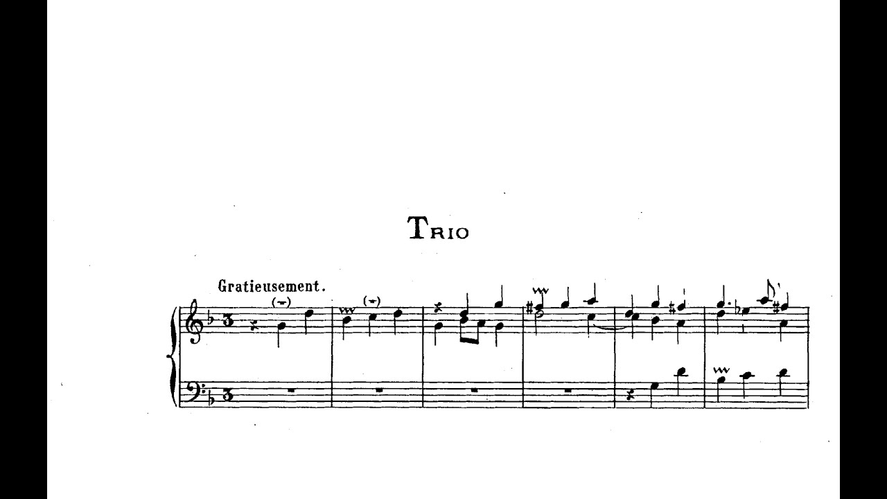 Clerambault; Suite du deuxième ton - III. Trio