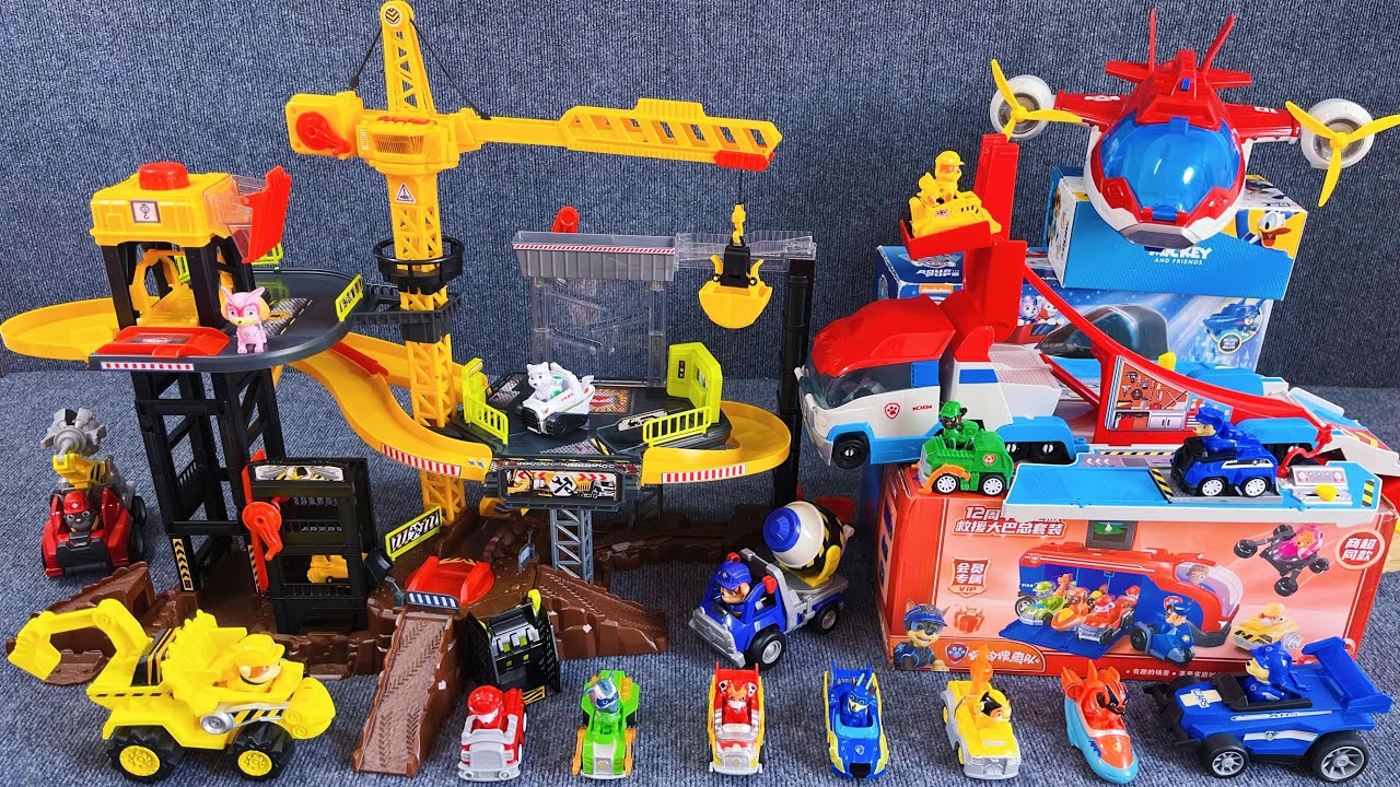 11 minutes of satisfying unboxing, cool Paw Patrol Rubble Bulldozer series ASMR | Review Toys