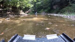 RC Tracked Vehicle Amphibious Terrain Testing RC Tracked Vehicle Amphibious Terrain Testing
