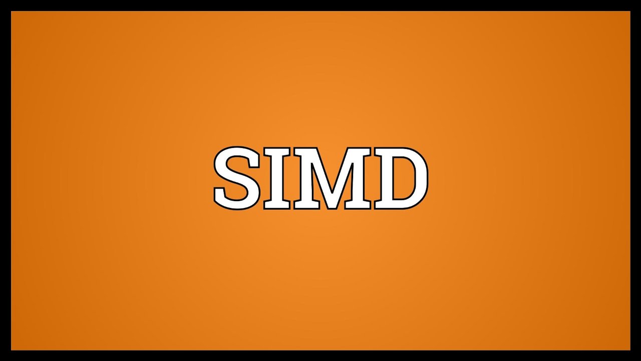 SIMD Meaning