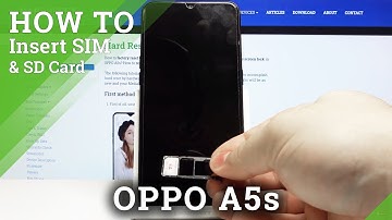How to Insert SD & SIM Card in OPPO A5s – Find Card Slot