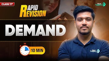 Theory of Demand | CBSE Class 11 Economics | Full Chapter in 🔟 Mins | Rapid Revision Series