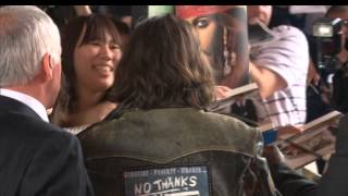 Johnny Depp Fan Gets Up Close And Personal