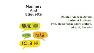Manners & Etiquettes Soft Skills in Marathi screenshot 1