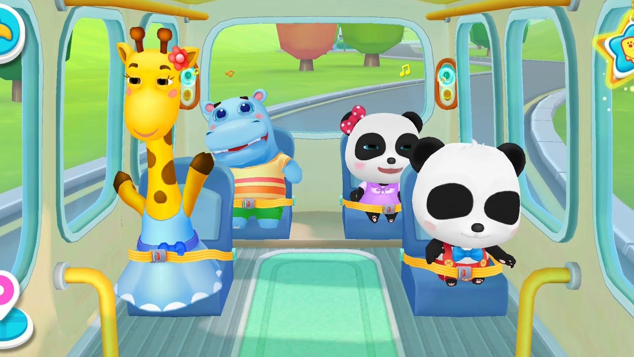 Little Panda School Bus - YouTube