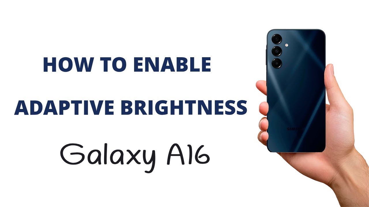 How to ENABLE Adaptive Brightness on the Galaxy A16!