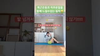 복근운동 재밌게 하는법!🥳 모닝 루틴 요가☀️ #복근운동 #요가 #필라테스