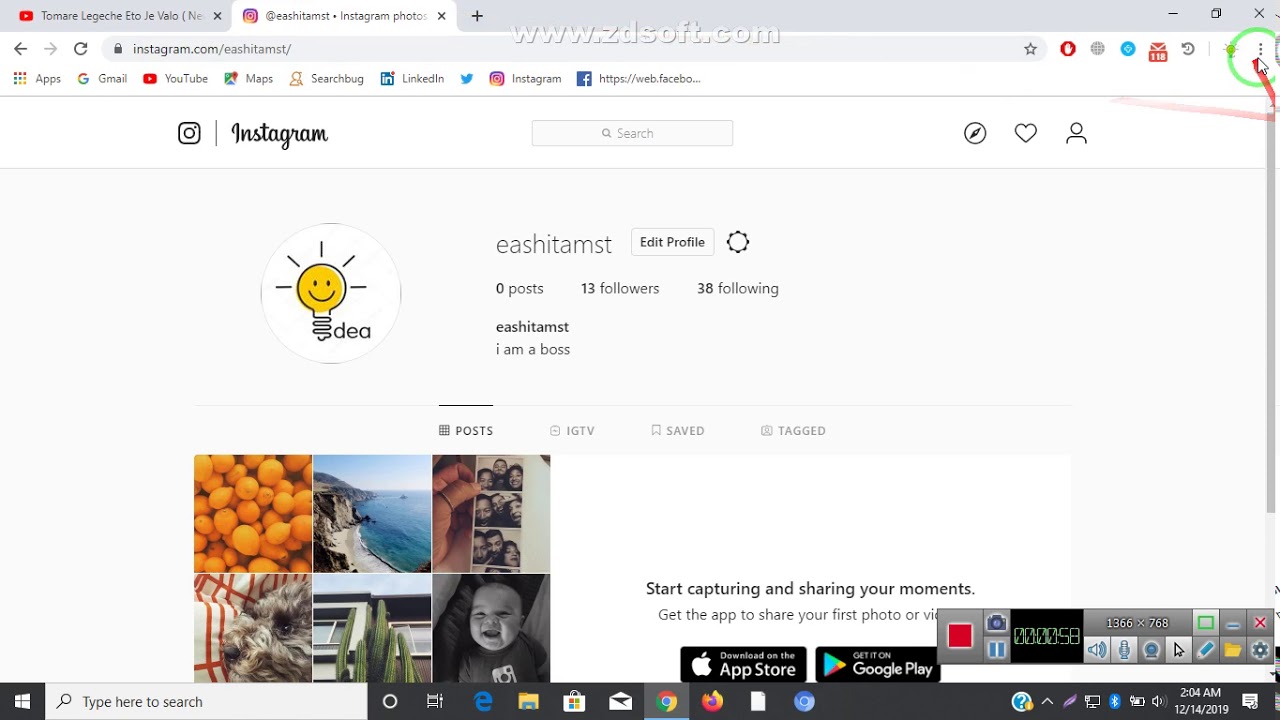 how to upload photos to instagram from pc using chrome