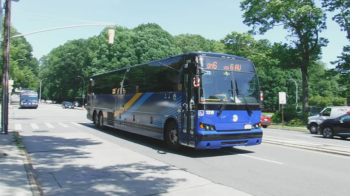 1080p⁶⁰ 2021 Prevost Car X3-45 1318 QM6 Express Bus @ Francis Lewis Boulevard/Union Turnpike