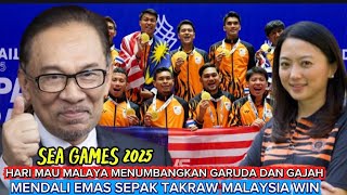 Download Lagu 2025 Garuda dan gajah di baham harimau Malaya. 🇲🇾RESMI MENDAPAT MEDAL EMAS DI SUKAN TAKRAW SEAGAMES  MP3