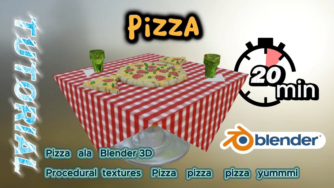 Few minutes Blender Pizza bake (20 min) YouTube