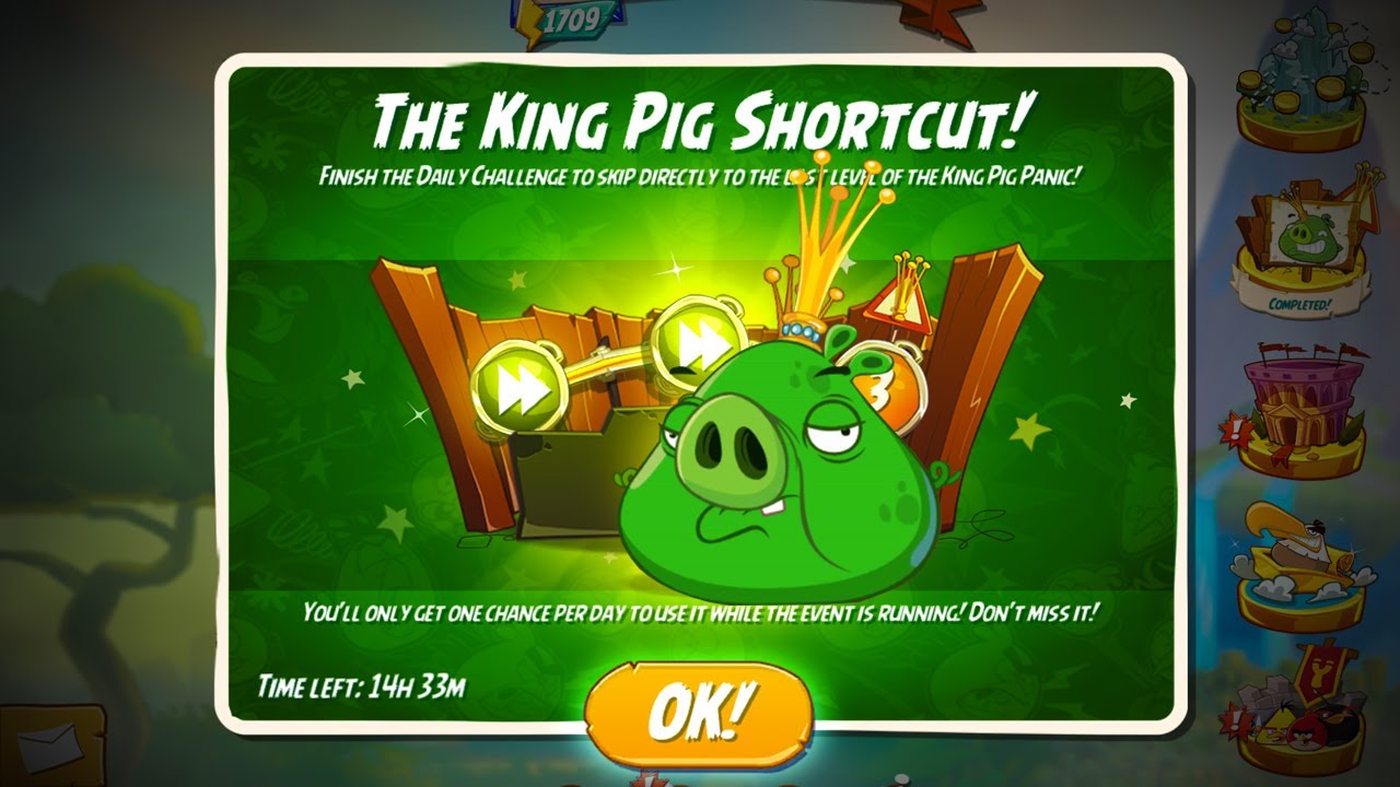 ANGRY BIRDS 2 KING PIG SHORTCUT! (SEP/14/2023) - YouTube