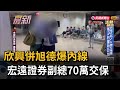 欣興併旭德爆內線 宏遠證券副總70萬交保－民視新聞