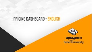 Intro to Pricing Dashboard on Amazon: A smart way to manage your prices | Pricing for Amazon sellers