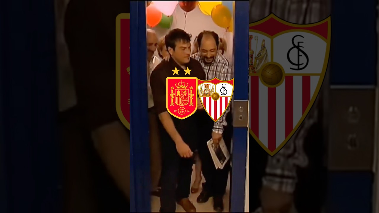 Bienvenidos a Sevilla, campeones del mundo 🇪🇸🤣 #españa #sevillafc #sevilla #shorts