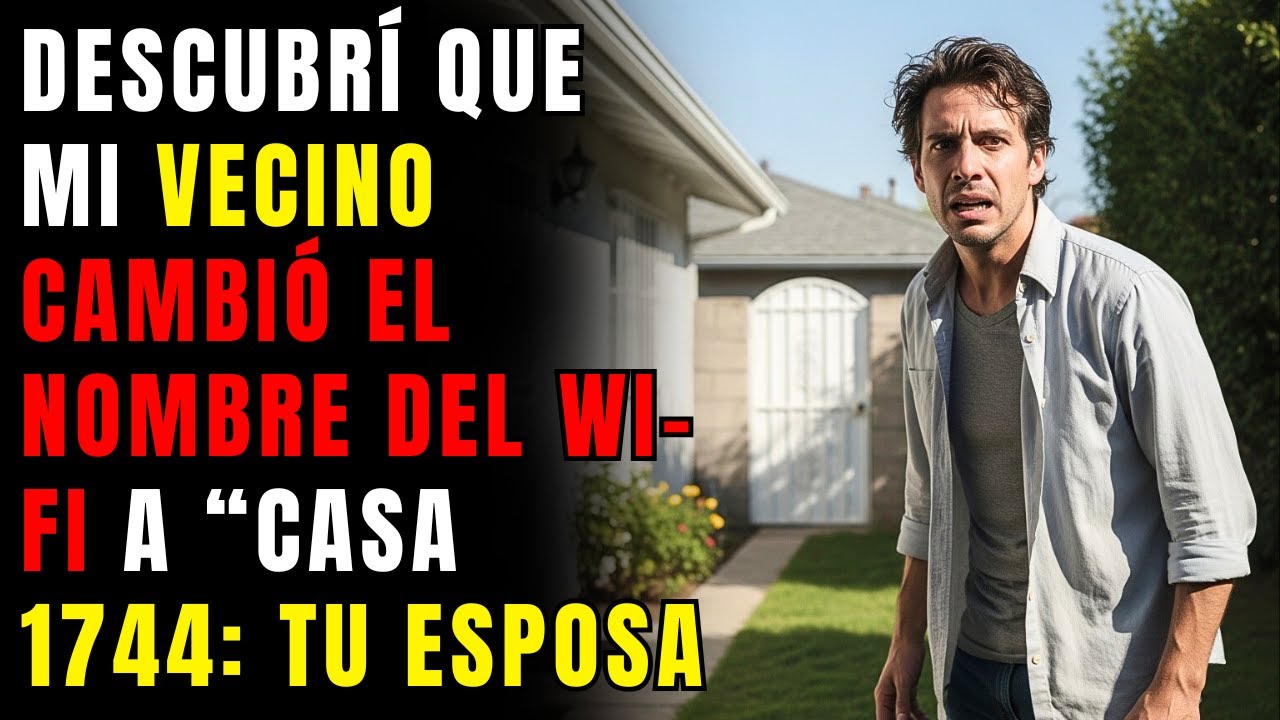 Descubrí que mi vecino cambió el nombre del Wi-Fi a “Casa 1744: tu esposa te está engañando.”