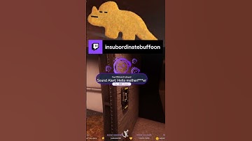 perfect timing with the sound alert | insubordinatebuffoon on #Twitch