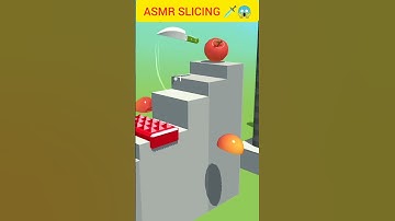 Asmr Slicing All Levels Gameplay Walkthrough | Asmr Slicing Game | Asmr Funny Moments #shorts