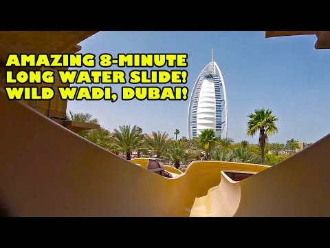 Wild Wadi’s AMAZING 8 Minute Long Master Blaster Water Slide Dubai UAE