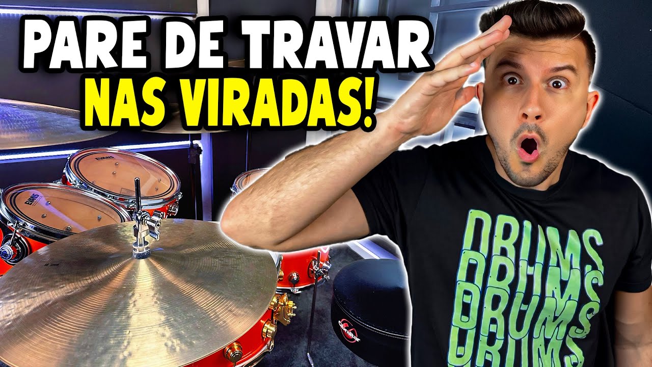 COMO FAZER uma VIRADA sem travar! (Aula De Bateria)