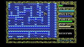 MSX ハイドライド2を実機でやってみた!その4 浮島のダンジョン アザーの罠とは?<水路の迷宮>