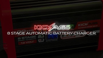 KickAss 12V 12 and 20 amp battery chargers for deep cycle dual battery systems AGM Gel Wet Calcium.