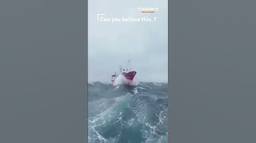 Ship vs Tidal Wave: The Final Battle 🌊🚢 #scaryocean #tidalwave