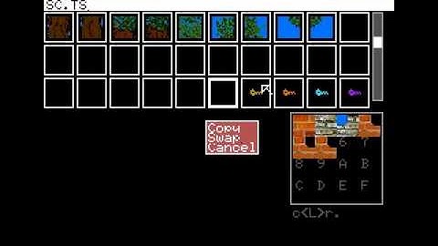 MSX: Working in my new game, with my new graphics development suit