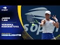 US Open 2025: Janice Tjen vs. Veronika Kudermetova Round 1 Highlights 🎾