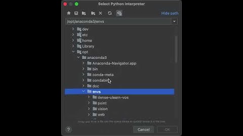 Pycharm - selecting conda environment