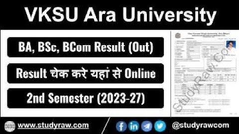 VKSU BA 2nd Semester Result Session 2023 27