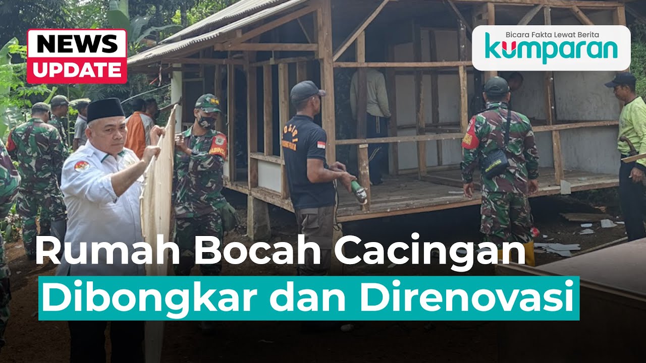 Rumah Keluarga Bocah Cacingan Akut Raya di Sukabumi Dibongkar dan Direnovasi