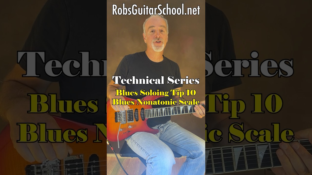 Blues Soloing Tip 10 - Blues Nonatonic Scale. #guitar, #tutorial, #bluesguitar